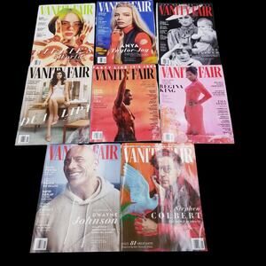 VANITY FAIR Mag 2021 LOT (8) Dec/Jan Holiday-Mar-Apr-May-Jul/Aug-Sep-Oct-Nov GUC